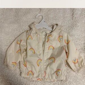 GAP Kids Cream Rainbow Raincoat